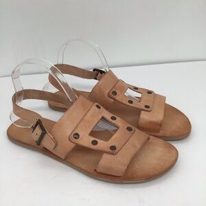 Matisse Starcrossed Leather Sandal NWOT Slip-On Tan Resort Beach Casual Size 10